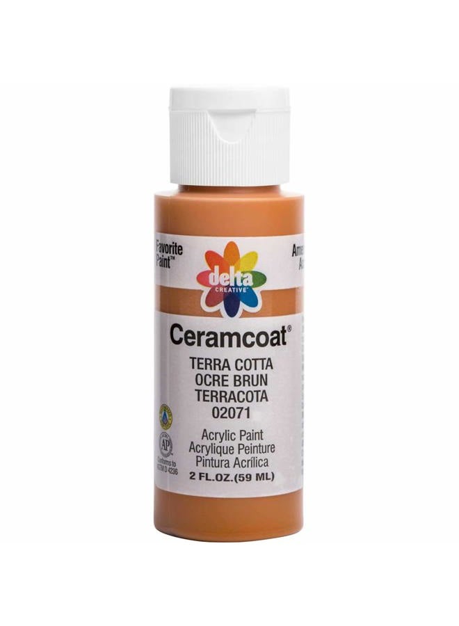 Delta Creative Ceramcoat Acrylic Paint in Assorted Colors (2 oz), 2071, Terra Cotta - Image 1