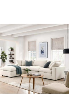 Wooden Twist Wooden Twist Modernize Relleno L-Shape 4 Piece Sectional Sofa Set  - Image 1