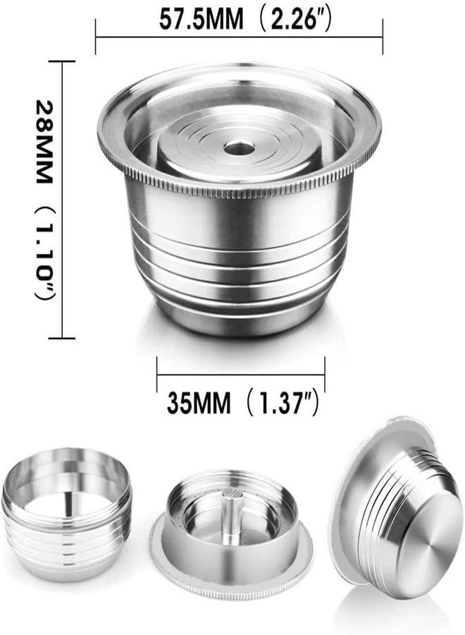 RECAFIMIL Reusable Coffee Capsule, Stainless Steel Refillable Coffee Pod Brewing Espresso 230ML/8OZ，V-ertuoline Metal Pod Coffee Pod Compatible for Ne-spreso Ver-tuoline GCA1 De-longhi ENV135S - Image 3