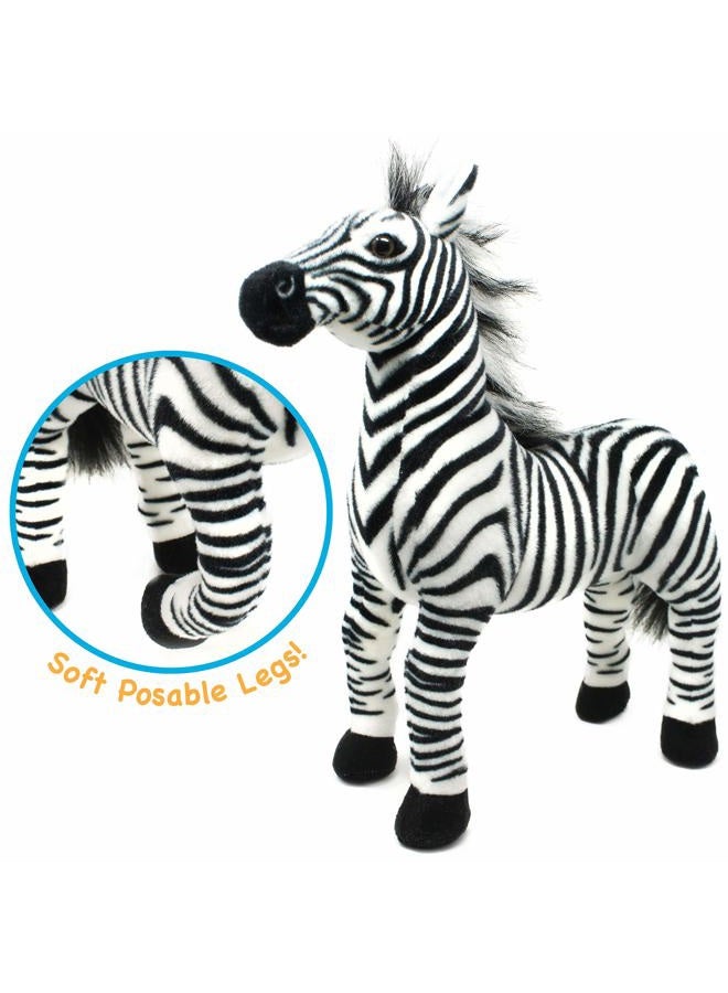 TigerHart VIAHART Zebenjo The Zebra - 16 Inch Stuffed Animal Plush - by Tiger Tale Toys - Image 4