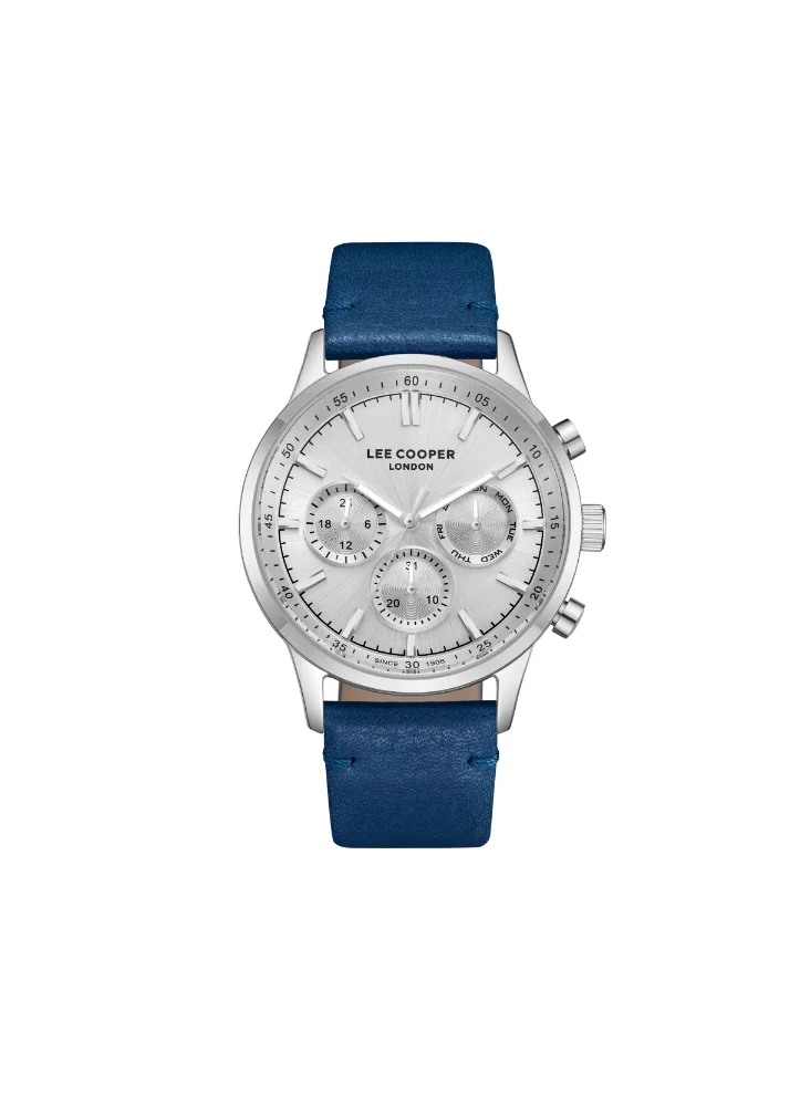 Lee Cooper LEE COOPER LC08001.339 Men's Multi Function Display Watch & Leather Strap Dark Blue