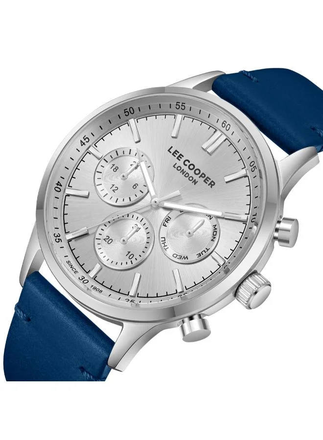 Lee Cooper LEE COOPER LC08001.339 Men's Multi Function Display Watch & Leather Strap Dark Blue