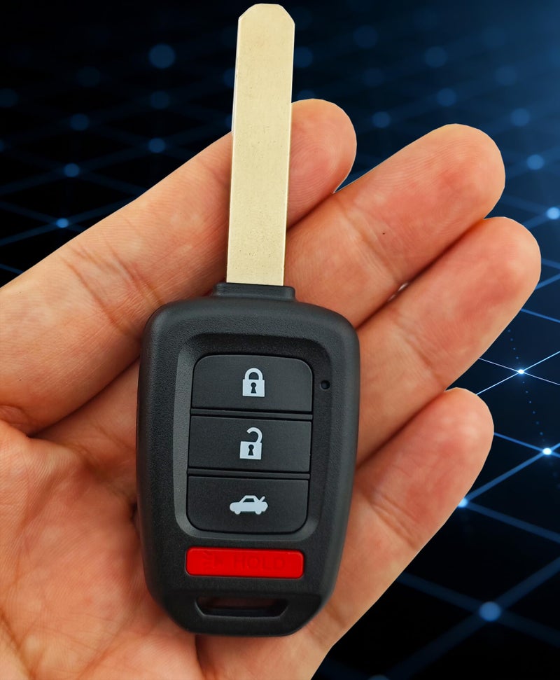 vurbemes No Cutting Required Replacement Key Fob Cover Shell fits for Honda Accord 2013-2015 Civic 2014 2015 HR-V CR-V Keyless Entry Remote Control Key Fob Case - Image 4