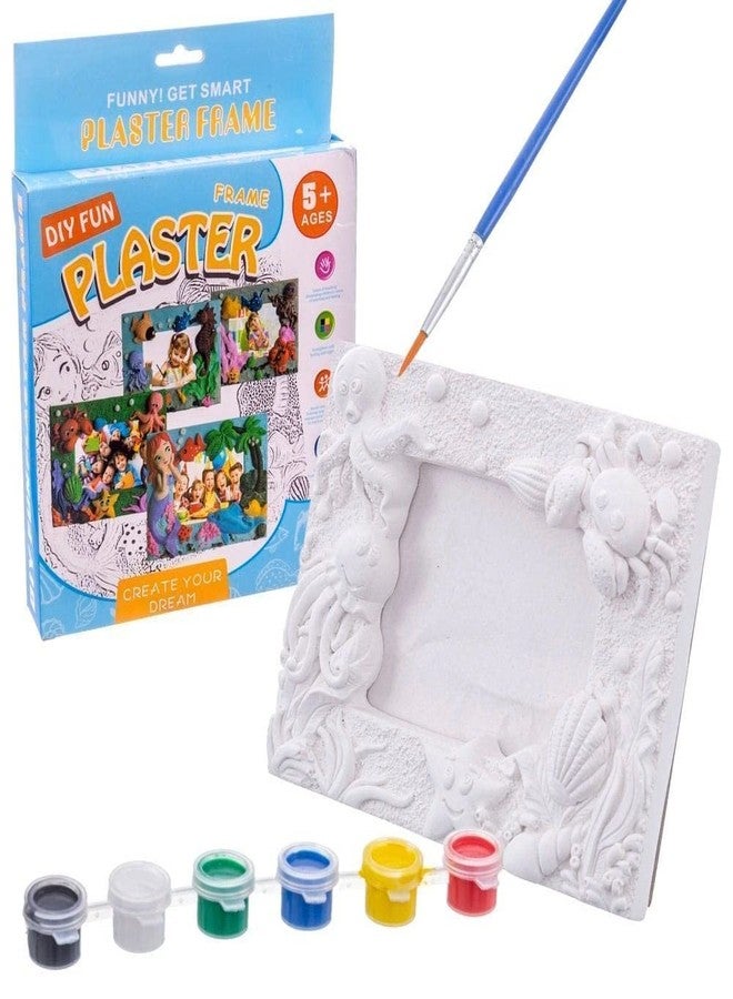 MUGATH DIY Art Plaster Photo Frame Painting Kit for Kids| DIY Activity Kit | Art Kit| DIY Art Craft,Art Craft for Kids Painting Learning Activity Games, Decorative Photo Frames - Image 1