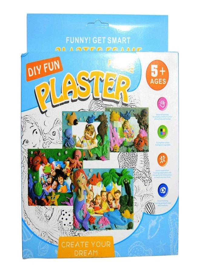 MUGATH DIY Art Plaster Photo Frame Painting Kit for Kids| DIY Activity Kit | Art Kit| DIY Art Craft,Art Craft for Kids Painting Learning Activity Games, Decorative Photo Frames - Image 4
