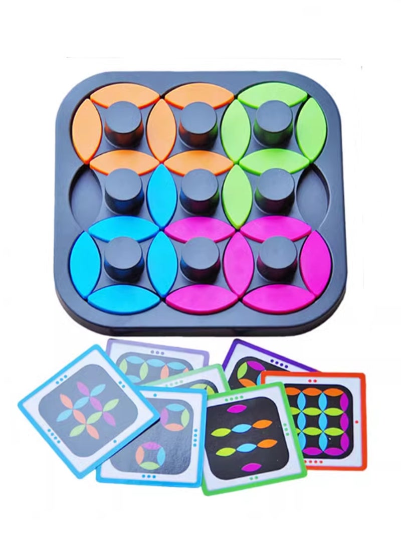 Children's Educational Toys Thinking Concentration Rotating Leaf Puzzle Board Game Training Game - Image 1