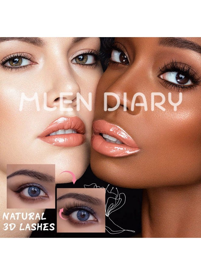 5 Pairs Eyelashes Strips 3D Reusable Fake Eyelash Kit Volume Fluffy False Eyelashes Natural Look Faux Mink Lashes Wispy Eye Lash Eyelash Extensions
