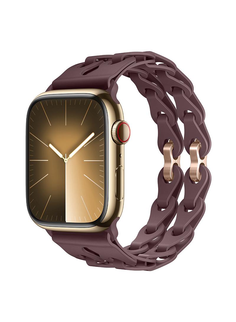 Y&D For Apple 38/40/41mm Fashion Hollow Silicone Bracelet Strap - Image 2