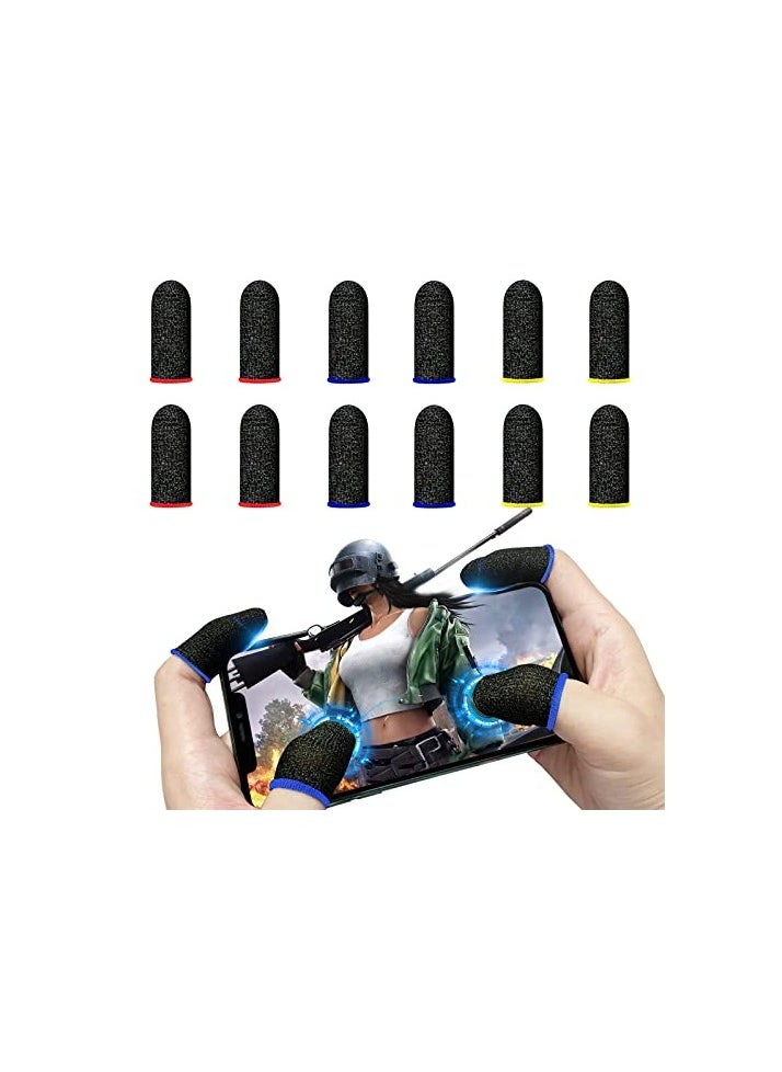 MERTTURM - Anti Sweat Gaming Finger Sleeves, Premium Super-thin Breathable Silver Fiber Thumb Finger Gloves, - Image 1