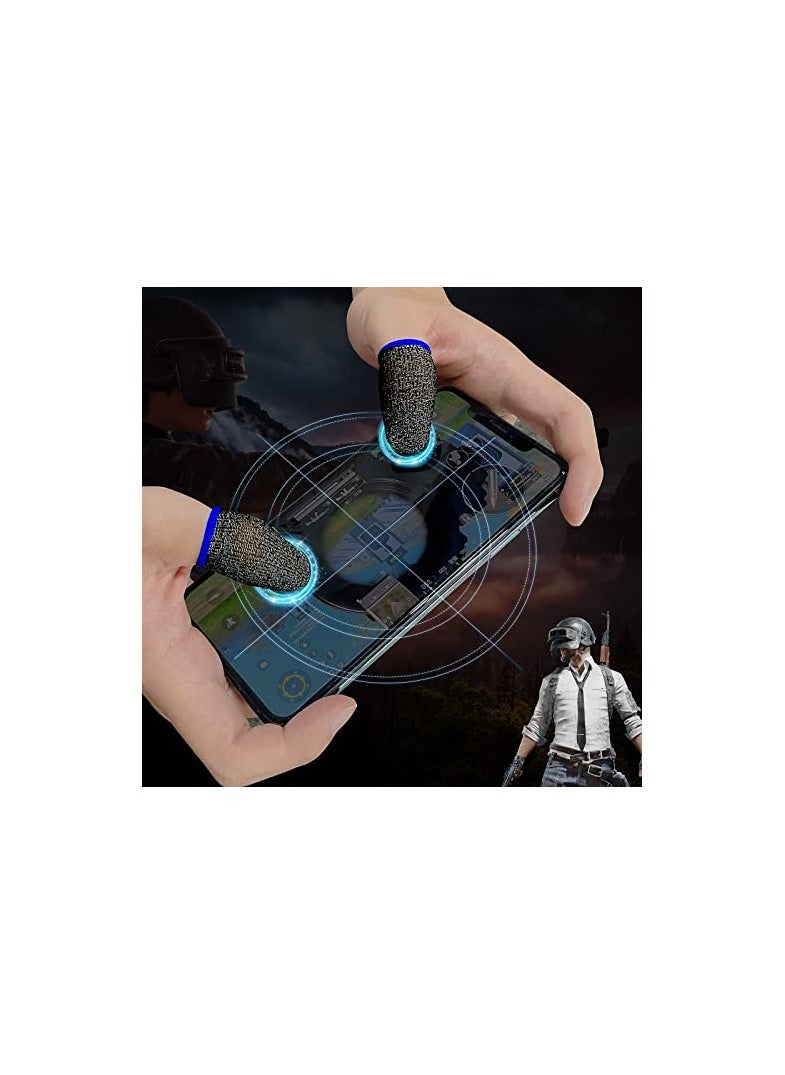 MERTTURM - Anti Sweat Gaming Finger Sleeves, Premium Super-thin Breathable Silver Fiber Thumb Finger Gloves, - Image 1