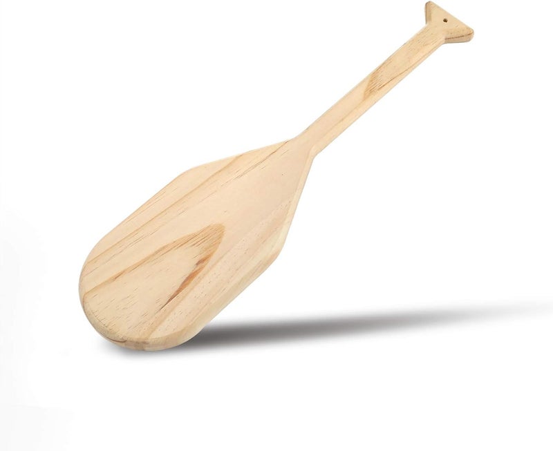 Pllieay 15 Inch Wooden Paddle, Unfinished Solid Pine Paddle with Oar Shape, Natural Color Wood Greek Paddle Craft, Great for Craft Lovers - Image 1
