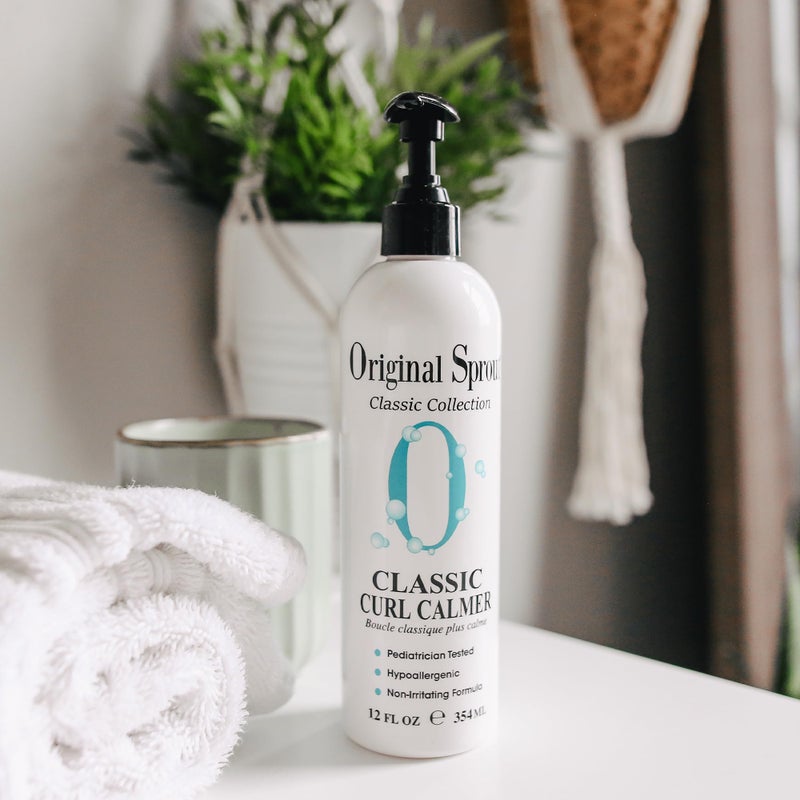 Original Sprout سبراوت الأصلي لتهدئة التجاعيد، مرطب ومحدد للتجاعيد، كريم تصفيف مضاد للتجاعيد لجميع أنواع الشعر، زجاجة 12 أونصة - منتجات الشعر المجعد - كريم مجعد - Image 2