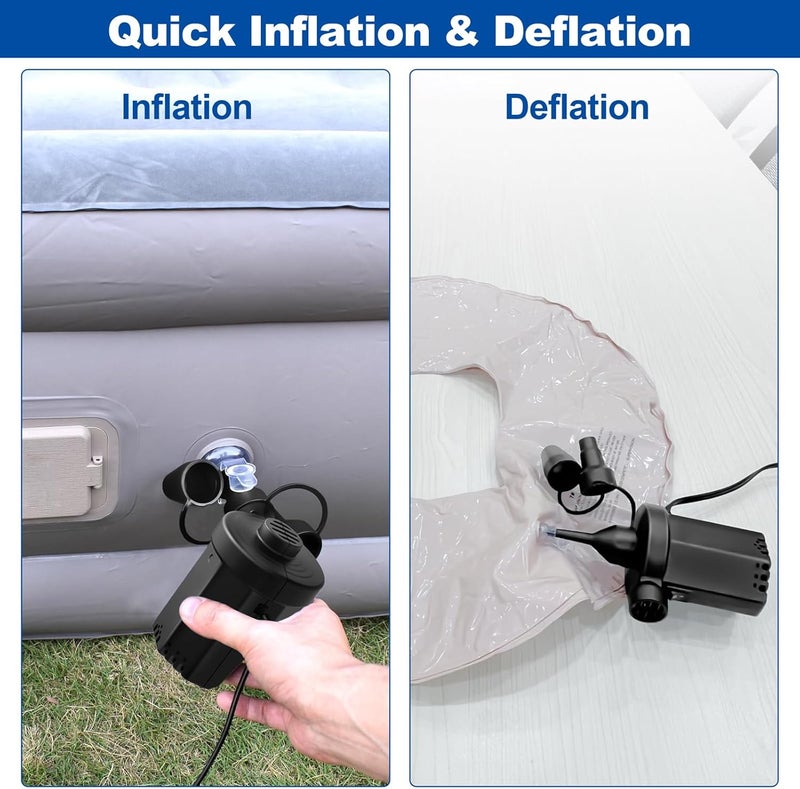 MAXEVER Air Pump Electric for Pool Inflatables: Portable Inflator Deflator for Outdoor Camping - 110V~120V - Image 5