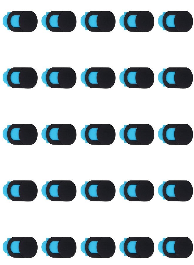 Brvlsoc Webcam Cover Slide (25-Pack) - Ultra-Thin Privacy Camera Blocker for MacBook, iPhone, iPad, Laptop, PC & Smartphones - Black - Image 1