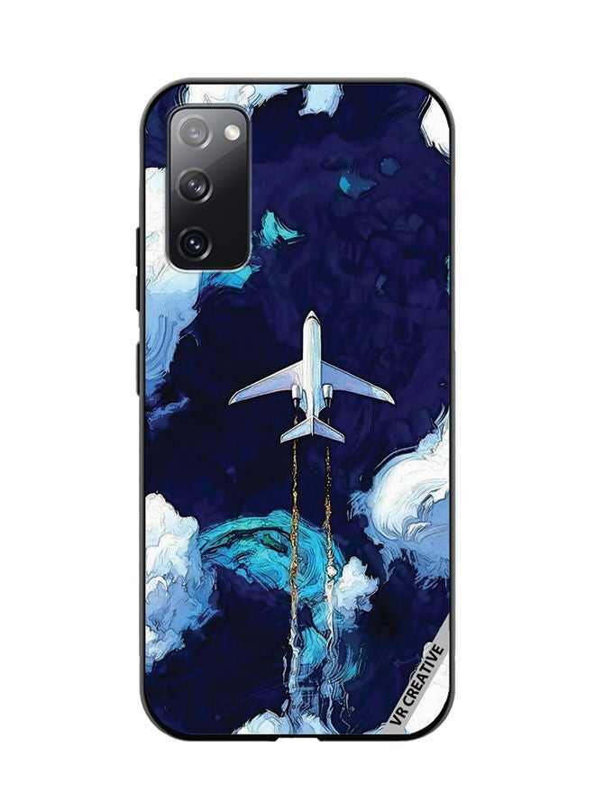 VR CREATIVE Protective Case Cover For Samsung Galaxy S20 FE 5G Aeroplan Design Multicolour - Image 1