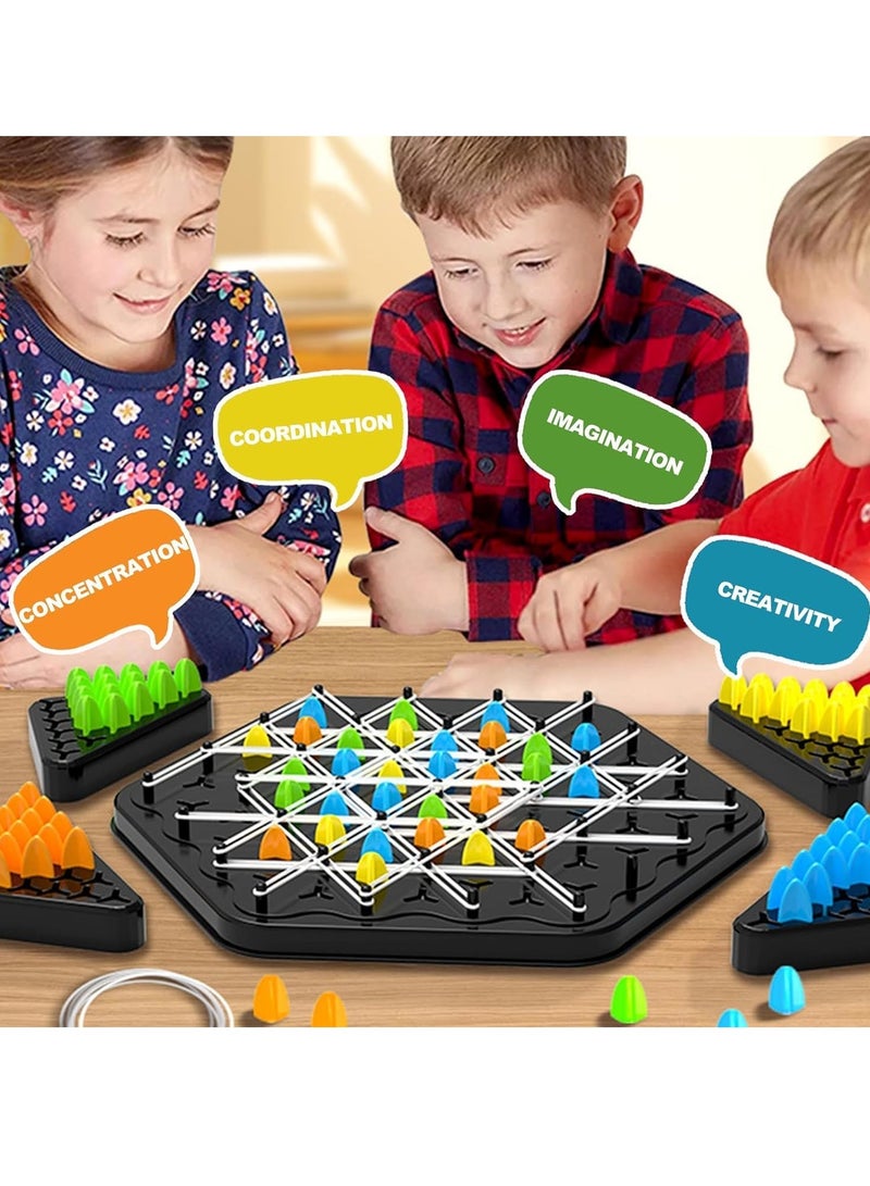 مس تيارا لعبة الشطرنج المثلثة، لوحة استراتيجية لليالي الألعاب العائلية لعدد 2-4 لاعبين - Image 2