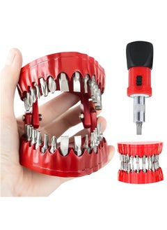 KASTWAVE Screwdriver Bit Organizing Holder Set, Upgrade Bit Holder,  Magnetic Denture Drill Bit Holder with 28 Drill Bits |Fits 1/16"-1/4" Hex Bit and Drive Bit Adapter  - Image 1