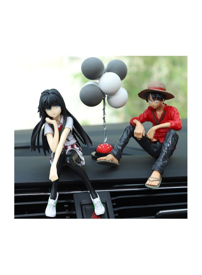 EBMINI Luffy Handmade Creative Car Doll 