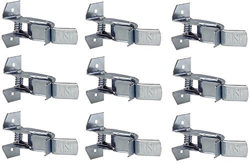 Crawford (9) Crawford SG1G-6 1-1/2" Giant Spring Grip Tool Handle Brackets / Clips Silver - Image 1