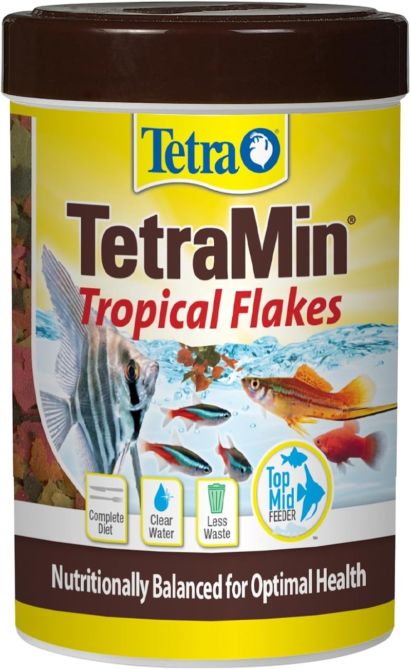 Tetra TetraMin Tropical Flakes 353 Ounces Nutritionally Balanced Fish Food Model Number 16204 - Image 1