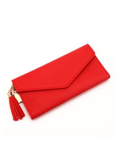 Generic Women Wallet Card Holder Purse Zipper Buckle Elegant Clutch Wallet Ladies Purse 