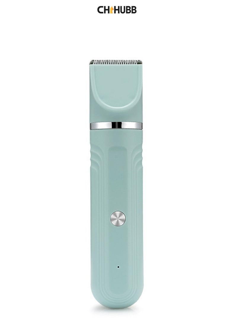 CHIHUBB 4-in-1 Mint Green Rechargeable Pet Grooming Kit – Low Noise Trimmer & Nail Grinder for Cats & Dogs, Cordless & Safe - Image 1