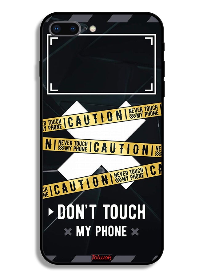 Tolwak Apple iPhone 8 Plus Protective Case Caution Never Touch My Phone - Image 2
