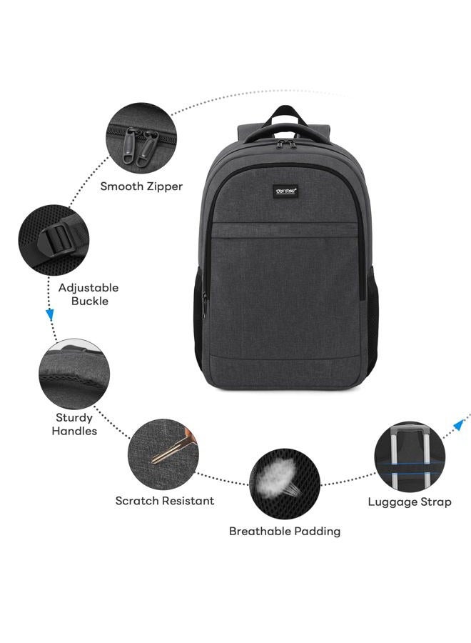 TANTOMI Laptop Backpack for Travel, Large Anti-theft Travel Laptop Backpack with USB Charging Port for Women Men, Black - Image 5