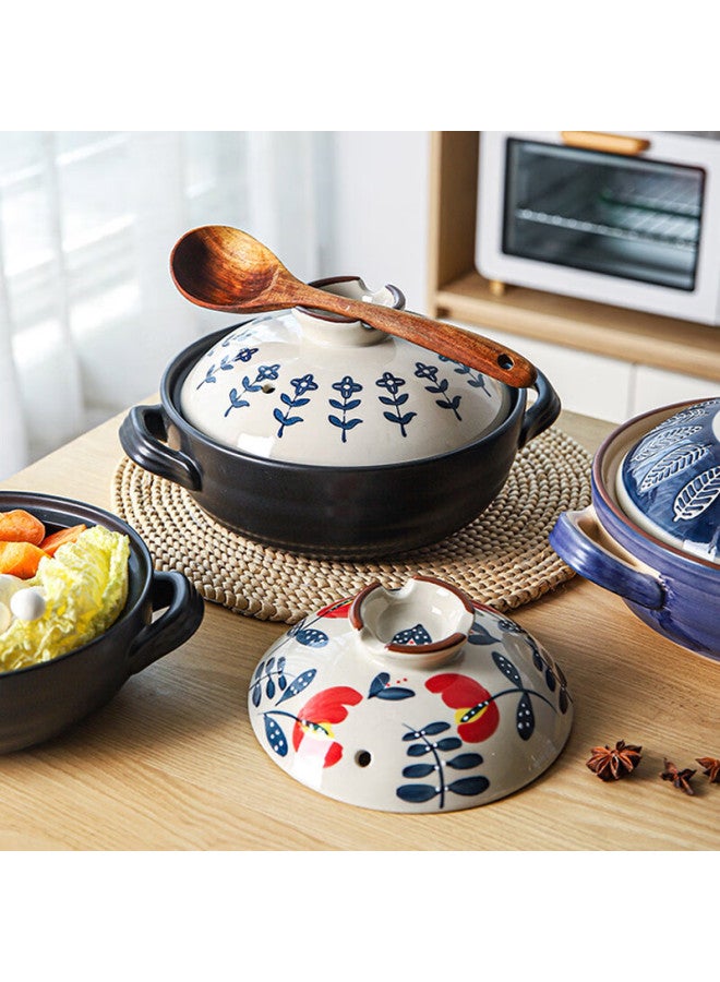 All-round Quanshi Ceramic Casserole Stew Pot Soup Pot Open Flame Porridge Pot Clay Pot Rice Cooker Pot Home Use Earthen Pot Health Pot Medicinal Pot 2.5l - Image 4