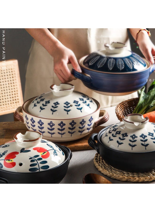 All-round Quanshi Ceramic Casserole Stew Pot Soup Pot Open Flame Porridge Pot Clay Pot Rice Cooker Pot Home Use Earthen Pot Health Pot Medicinal Pot 2.5l - Image 5