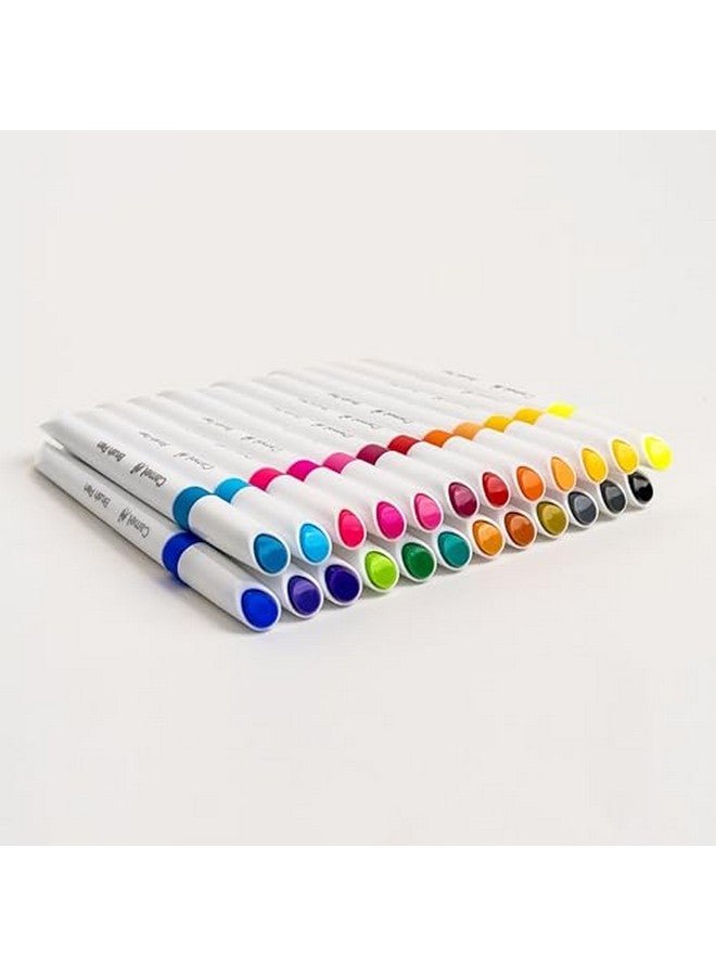 Camlin Brush Pens|24 Shades|Multicolor