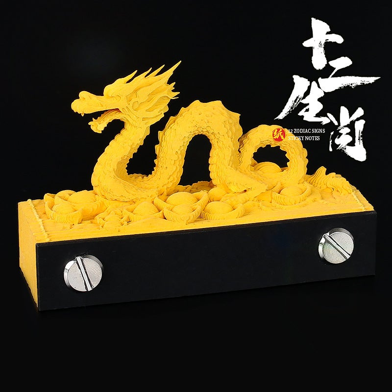 Zodiac Attribute Creative 3D Stereoscopic Note Paper Small Gift Activity Gift Souvenir Decoration Accompanying Gift - Image 2