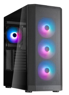 SilverStone ATX Mid-Tower Chassis with Dual Radiator Support and Captivating ARGB Lighting, FARA514  - Image 1
