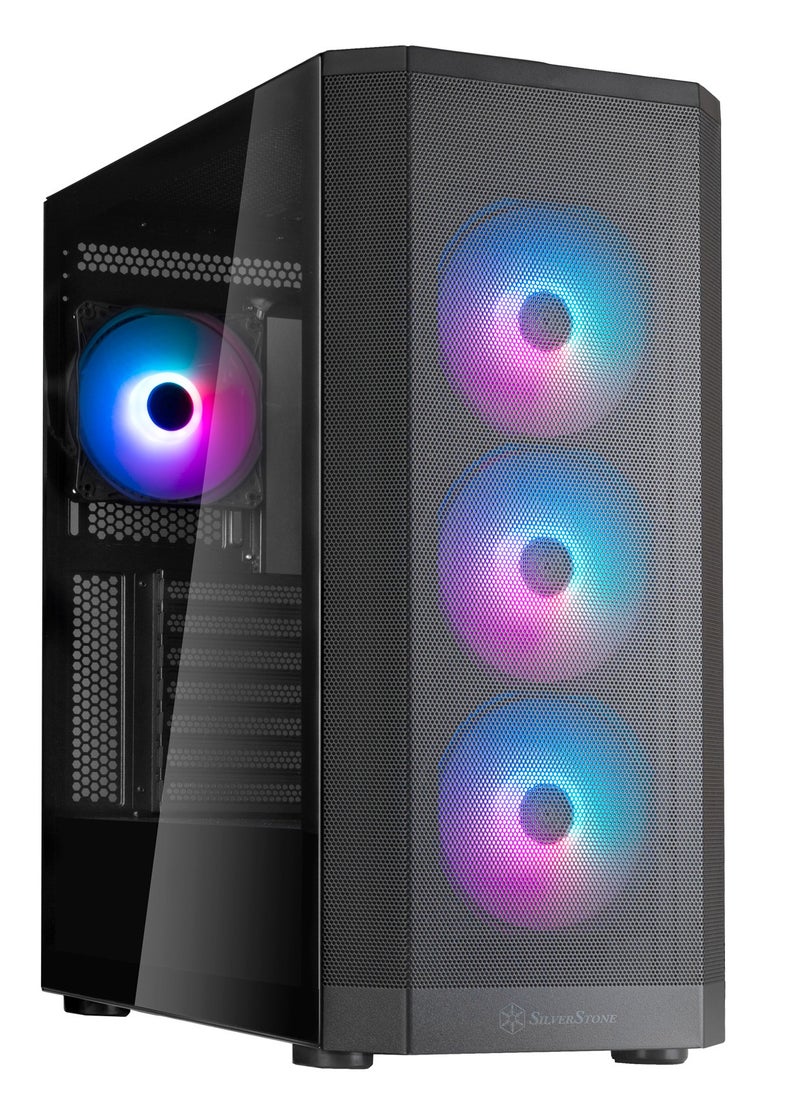 SilverStone - ATX Mid-Tower Chassis with Dual Radiator Support and Captivating ARGB Lighting, FARA514 - Image 1