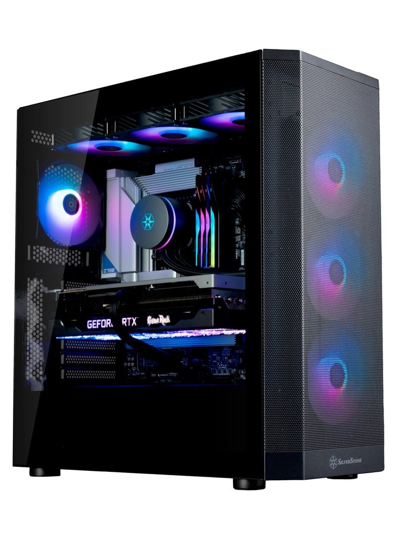SilverStone - ATX Mid-Tower Chassis with Dual Radiator Support and Captivating ARGB Lighting, FARA514 - Image 1