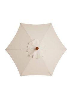 10Ft Patio Umbrella Replacement Canopy 6 Ribs, Outdoor Umbrella Canopy with 6 Ribs Table Umbrella Replacement Top Cover (Canopy Only)