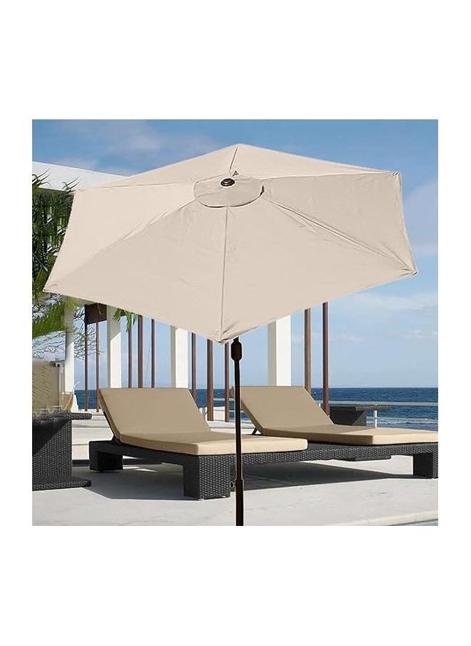 yongsheng - 10Ft Patio Umbrella Replacement Canopy 6 Ribs, Outdoor Umbrella Canopy with 6 Ribs Table Umbrella Replacement Top Cover (Canopy Only) - Image 1
