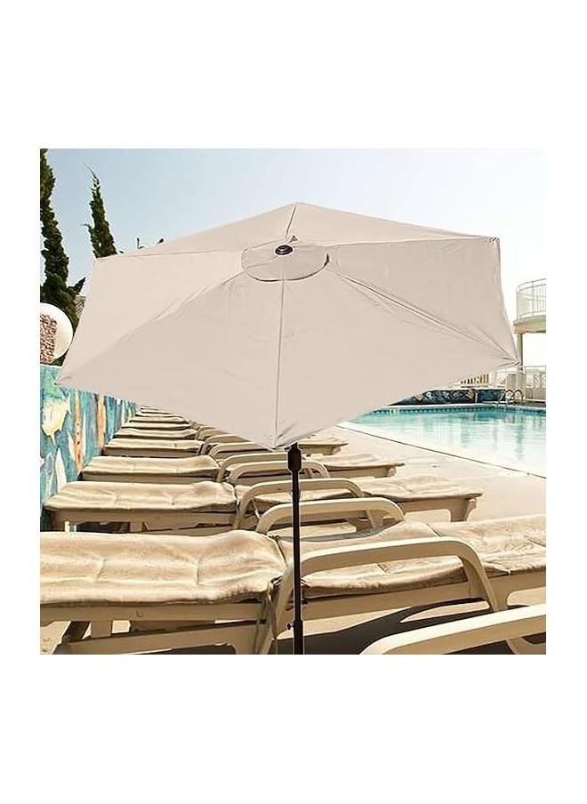 yongsheng - 10Ft Patio Umbrella Replacement Canopy 6 Ribs, Outdoor Umbrella Canopy with 6 Ribs Table Umbrella Replacement Top Cover (Canopy Only) - Image 1