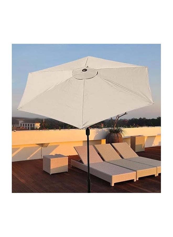 yongsheng - 10Ft Patio Umbrella Replacement Canopy 6 Ribs, Outdoor Umbrella Canopy with 6 Ribs Table Umbrella Replacement Top Cover (Canopy Only) - Image 1