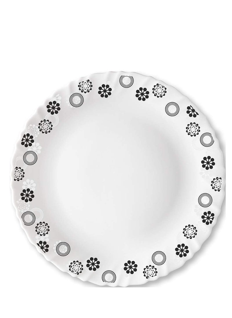 British Chef 10 Pieces Opalware Dinner Sets- Microwave & Dishwasher Safe-Universe Dinnerware set with 4-Piece Full Plate/ 2-Piece Side Plates/ 2-Piece Soup Bowls/2-Piece Spoons- White ‎30 x 29 x 17 cm  - Image 2