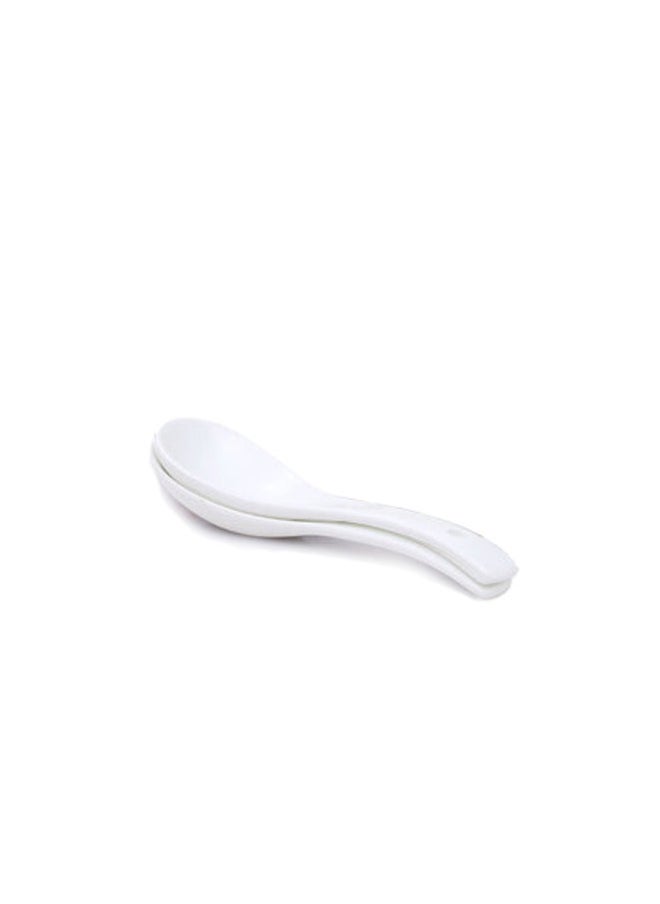 British Chef 10 Pieces Opalware Dinner Sets- Microwave & Dishwasher Safe-Universe Dinnerware set with 4-Piece Full Plate/ 2-Piece Side Plates/ 2-Piece Soup Bowls/2-Piece Spoons- White ‎30 x 29 x 17 cm  - Image 5