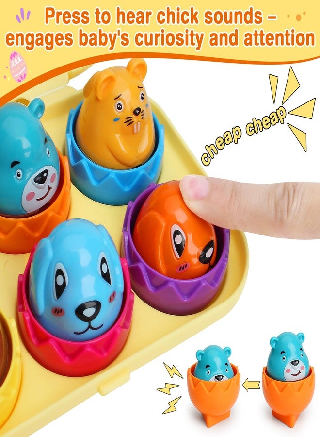 MOONTOY Matching Eggs Toy for Toddlers 1-3, Montessori Geometric Eggs Set, Easter Basket Stuffers for Toddlers, Educational Shape & Color Sorting Toys for 1 2 3 Year Old Girl Boy Baby - Image 4