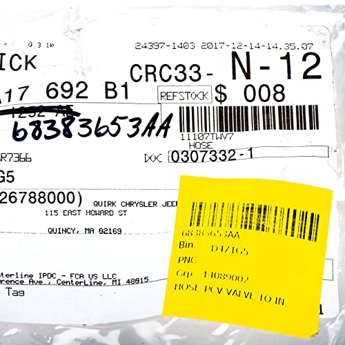 Mopar Genuine PCV Hose - 68383653AA - Image 2