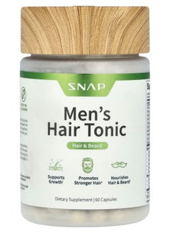 SNAP SUPPLEMENTS Men's Hair Tonic Hair & Beard 60 Capsules 