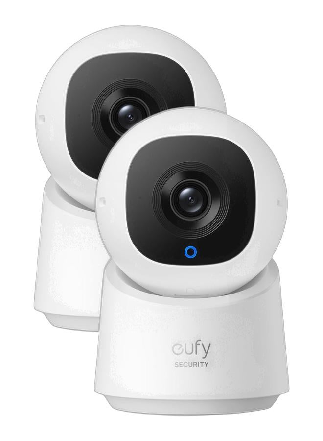 eufy Security Indoor Cam C210 2-Pack 1080p Resolution Security Camera Indoor with 360° Pan and Tilt, 1080p, 360°, No Monthly Fee - Image 1