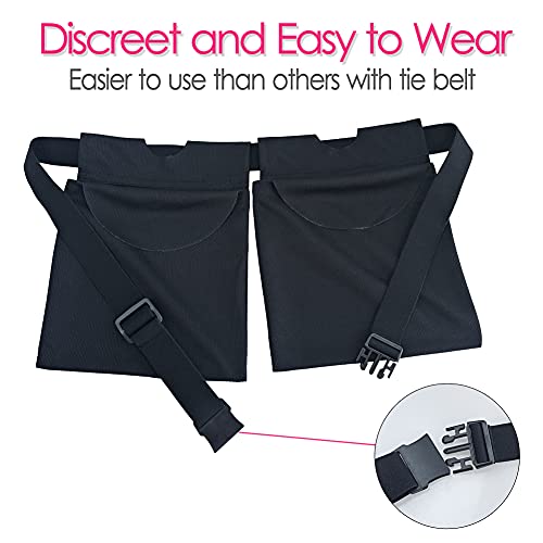Heal n Hope Drain Holder After Tummy Tuck Mastectomy Belt Pouch Shower Bag for Breast Cancer Post Surgery Supplies JP Drainage Bulb Pocket Recovery Patients Women Black - Image 4