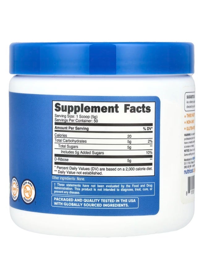 Nutricost, D-Ribose, Unflavored , 8.9 oz (250 g) - Image 2