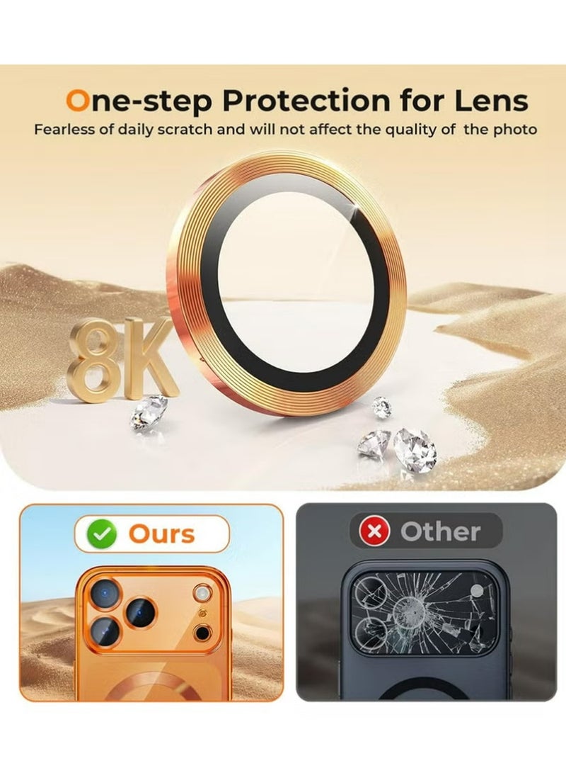 بولوز المغناطيسي لآيفون 17 برو حالة واضحة، متوافقة مع MagSafe، مدمجة في كاميرا عدسة حماية، ناعمة رقيقة غطاء حالة الهاتف - Image 3