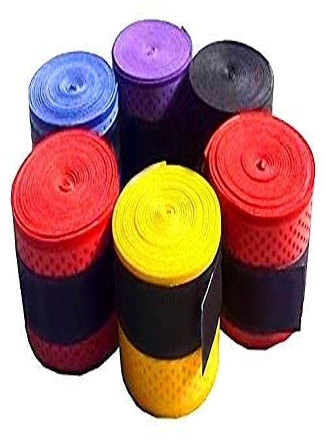 AYWAL Badminton Tennis Racket Overgrip for Anti Slip and Absorbent Grip - 6Pc, Multicolor B56 - Image 1