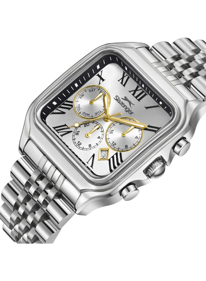 Slazenger silver Men's Metal Multifunction Watch SL.9.2547.2.05 - 40x50 mm for Men | Best Price UAE